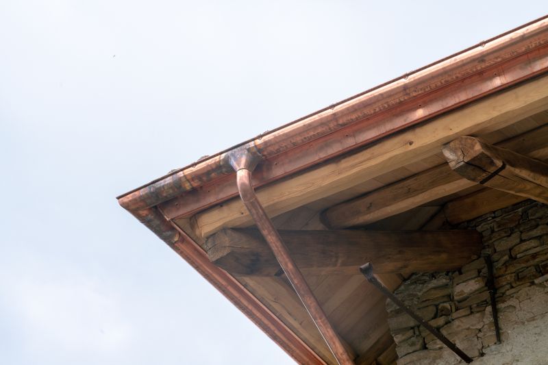 Copper Downspout Installation detail